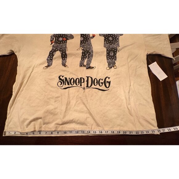 Snoop Dogg Graphic Tee By Dogg Supply 2XL Cotton/Polyester Blend Beige - Picture 8 of 9